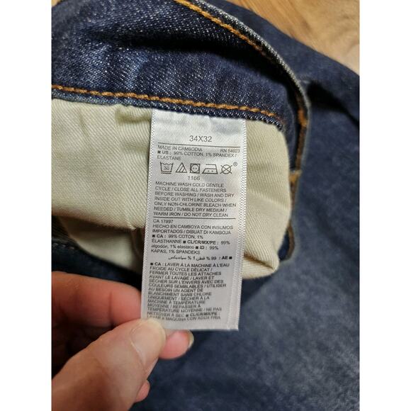 Old Navy Men's Slim Fit Built-In Flex Jeans Blue Size 34×32 NWT Stretch - Picture 3 of 5